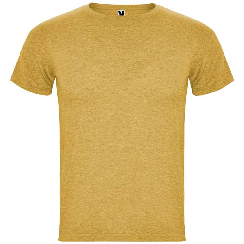 T-shirt personnalisable coton/polyester homme - Fox Heather Mustard